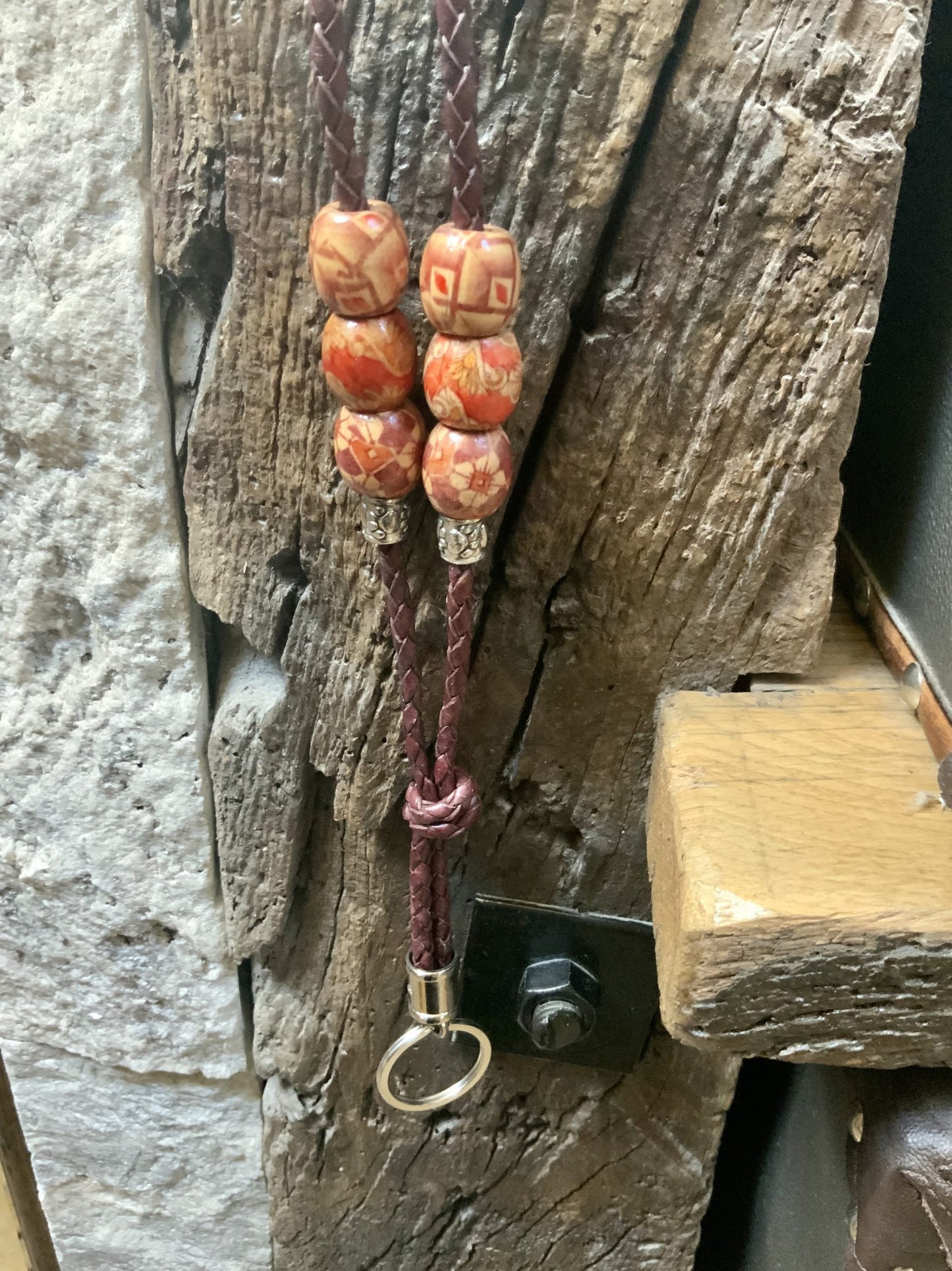 The Bo-Ho Plaited Leather Lanyard