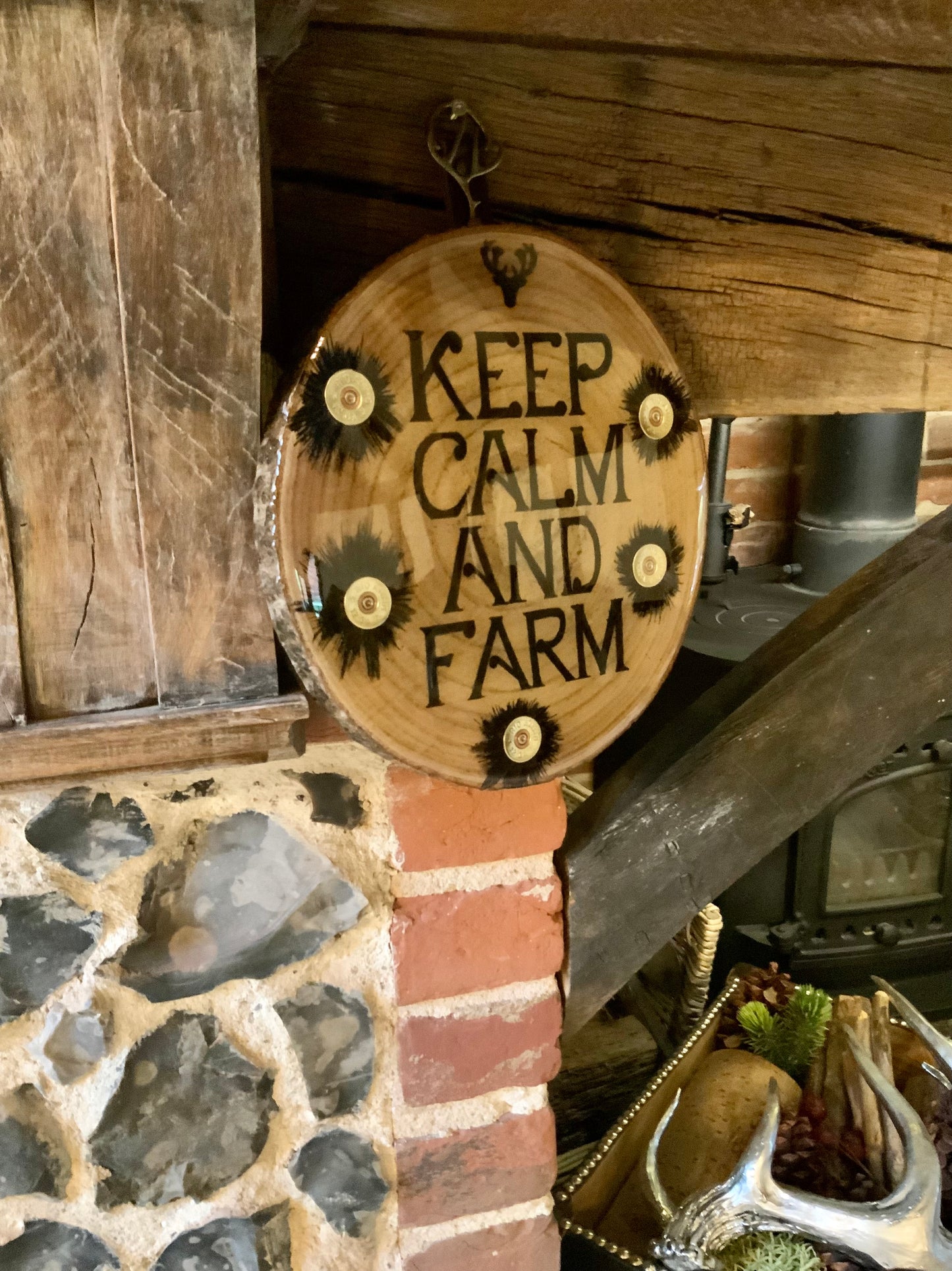 Field Sport Plaque Keep Calm and Farm
