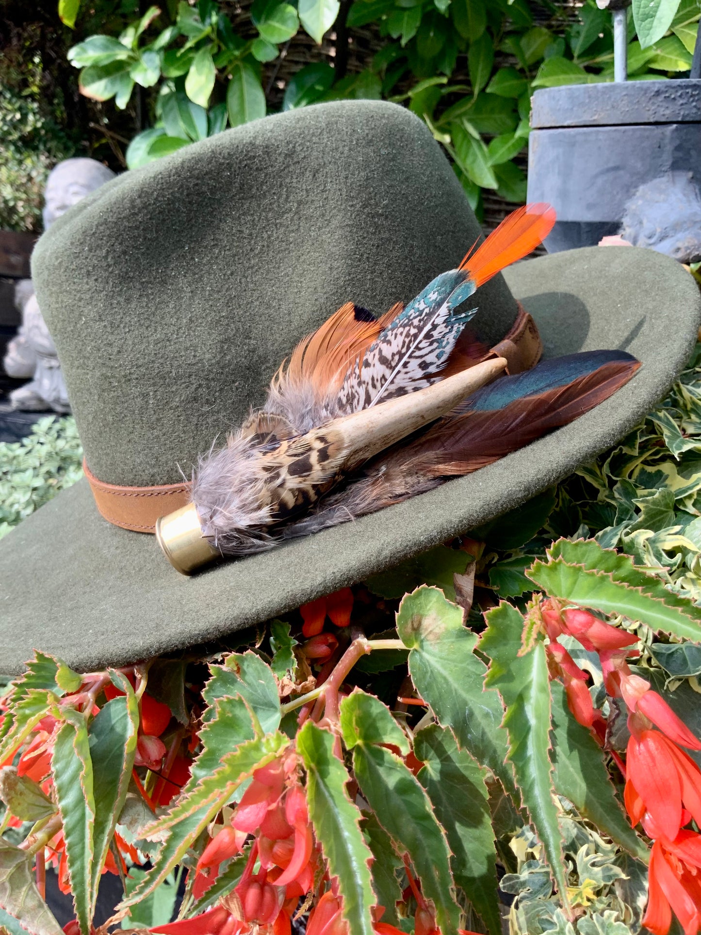 Antler with Amherst Tail and Pheasant Hat pin