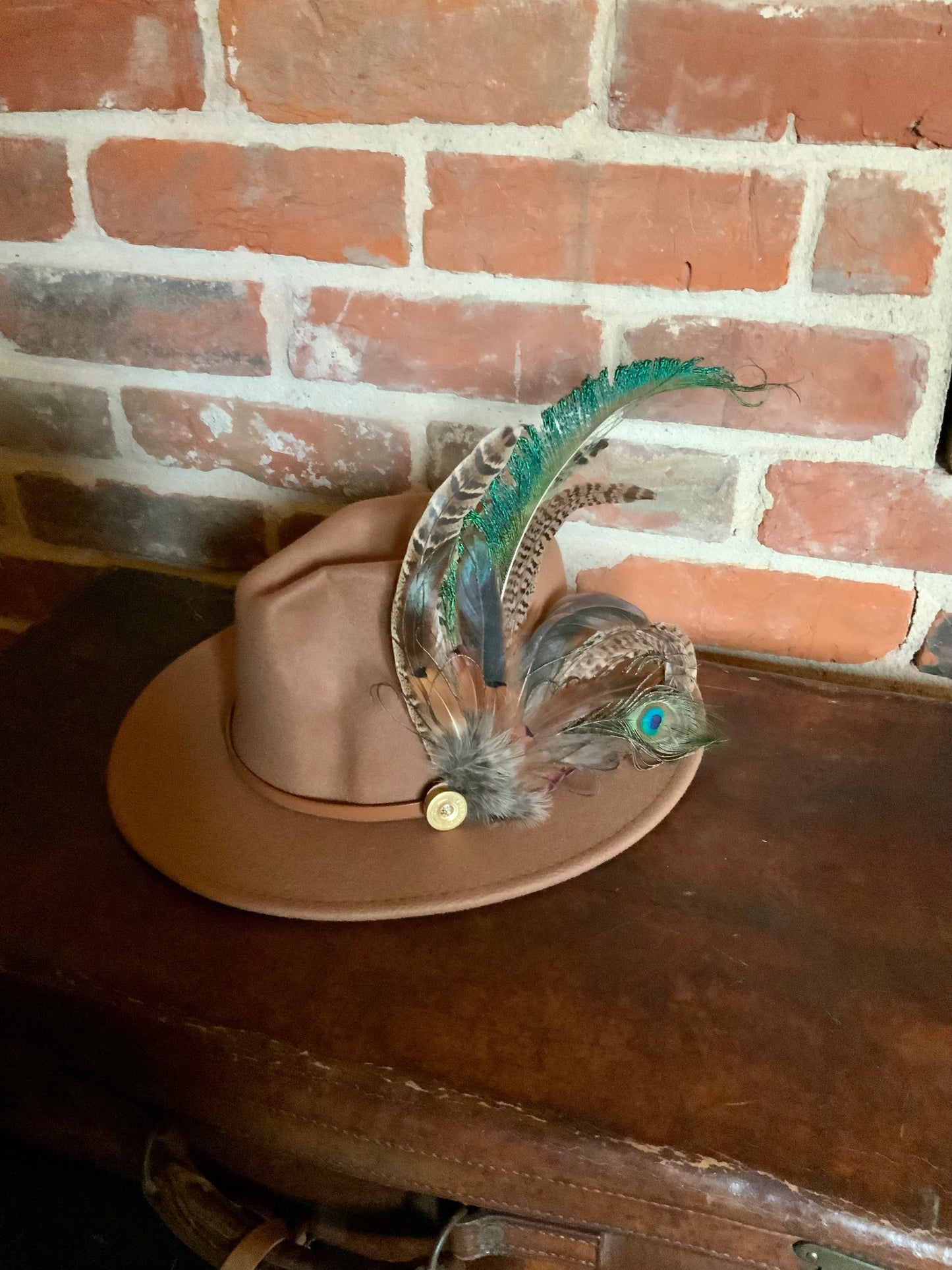 Ostrich and pheasant tail Exclusive hat feather