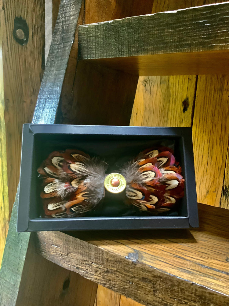 Feather Bow Ties with Spent Cartridge