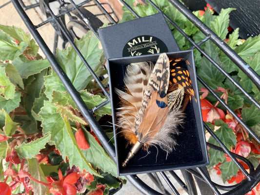 Feather Boutonnières