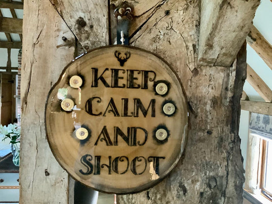 Field Sport Plaque Keep Calm and Shoot