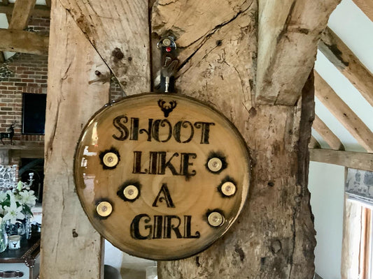 Field Sport Plaque Shoot Like A Girl