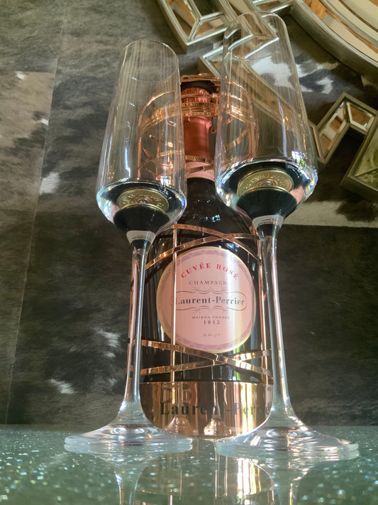 Champagne flute glasses with cartridge