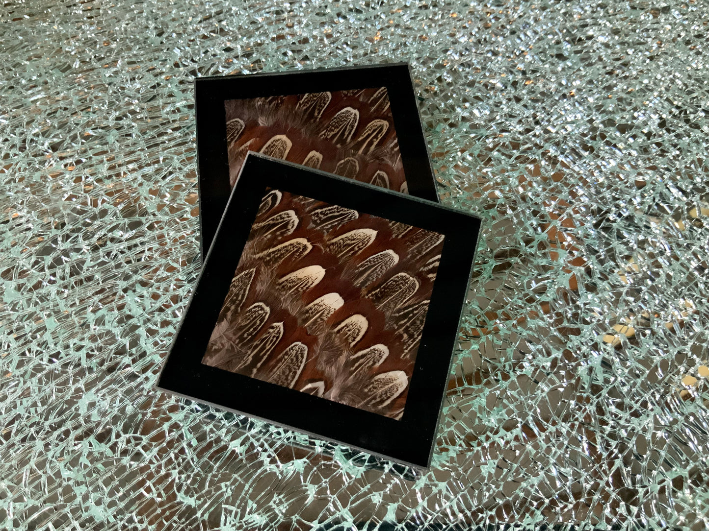 Cock Pheasant Glass Coaster